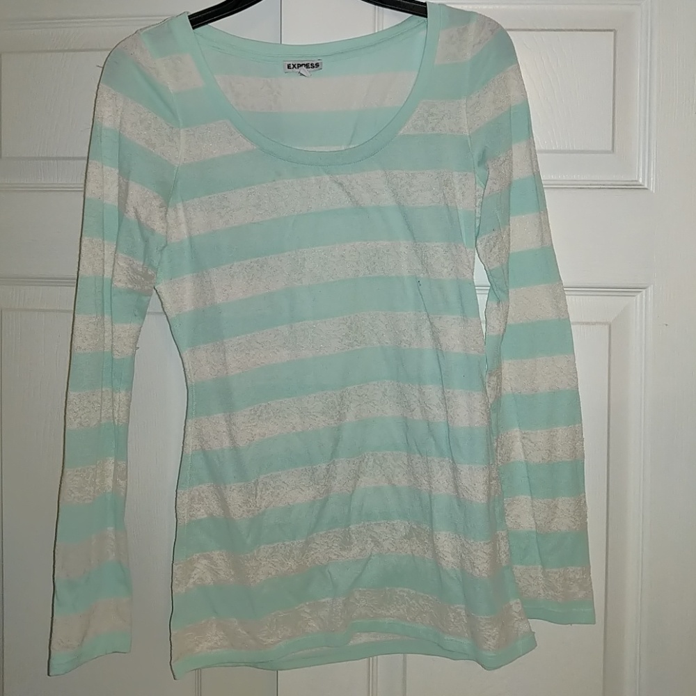M Express lace stripe shirt